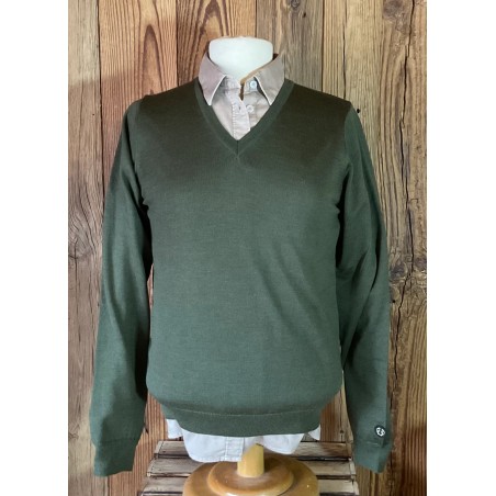 Pull vert Chevalier