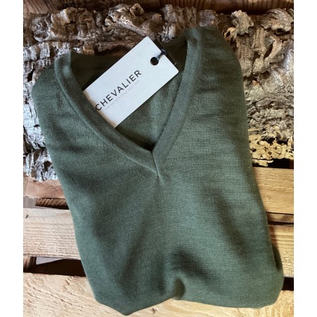 Pull vert Chevalier
