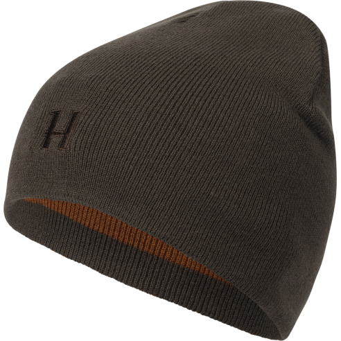 Bonnet Harkila vert / marron Beanie