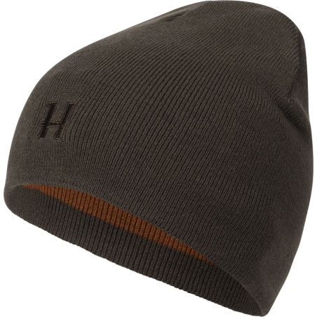 Bonnet Harkila vert / marron Beanie
