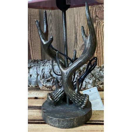 Lampe bois de cerf 2