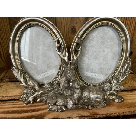 Cadre photo cerf et biche 2