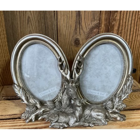 Cadre photo cerf et biche