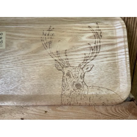 Plateau bois cerf