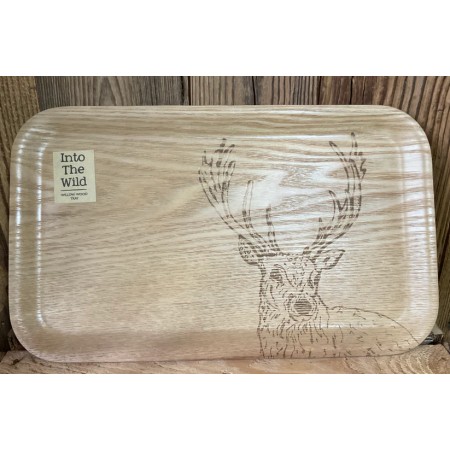 Plateau bois cerf