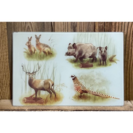 Planche à découper 4 gibiers