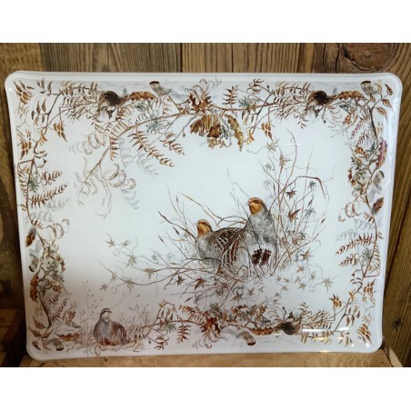 Plateau Gien Perdrix