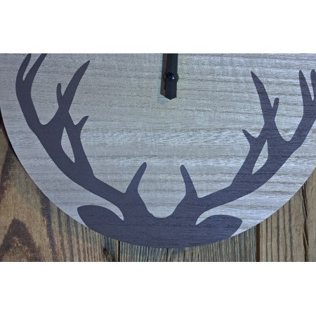 Horloge bois de cerf (30cm)