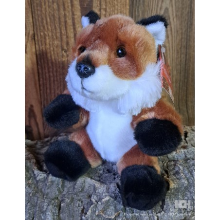 Renard peluche assis