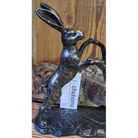 Couple de lièvres sur pattes