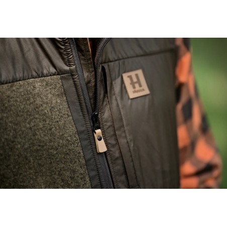 Gilet Harkila Polaire Kalix green / brown