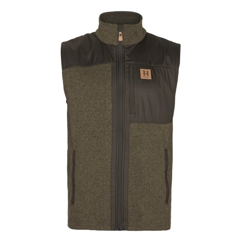 Gilet Harkila Polaire Kalix green / brown