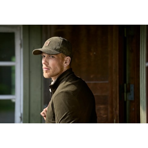 Casquette Harkila velours vert