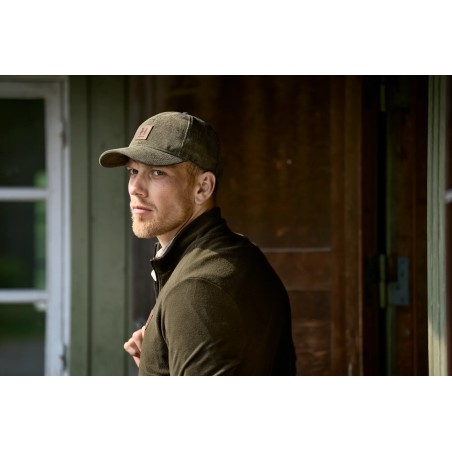Casquette Harkila velours vert