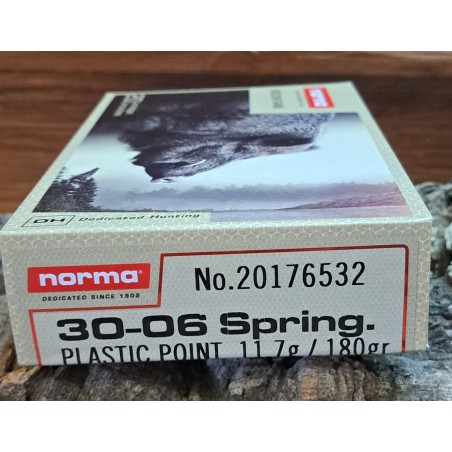 BALLES NORMA 30-06 POINTES PLASTIQUES 180GR