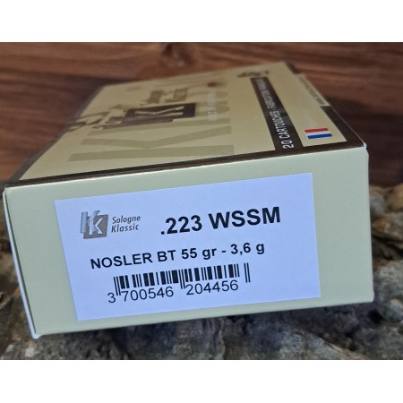 BALLES SOLOGNE NOSLER BT 223 WSSM