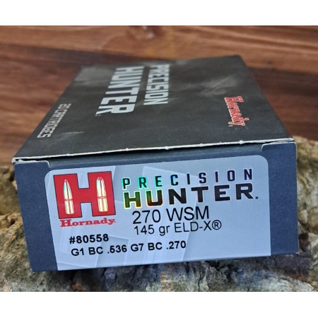 BALLES 270WSM HORNADY PRECISION HUNTER