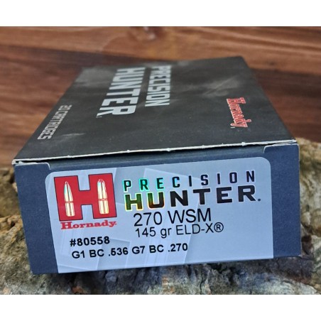 BALLES 270WSM HORNADY PRECISION HUNTER