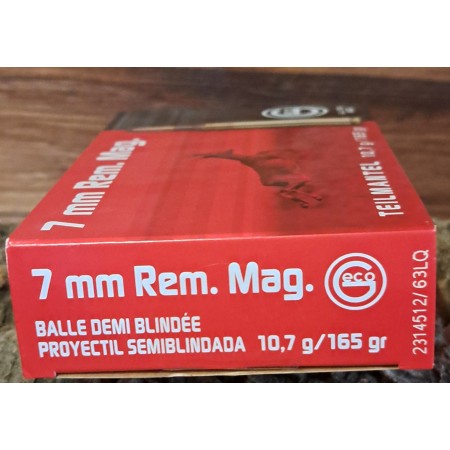 BALLES GECO 7MM REM MAG TMANTEL 10.7G/ 165 GRS