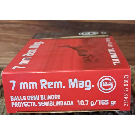 BALLES GECO 7MM REM MAG TMANTEL 10.7G/ 165 GRS