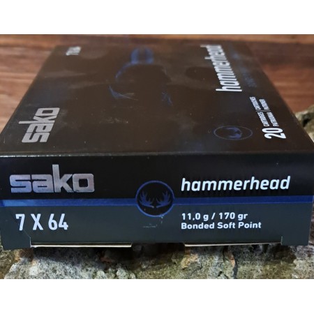 BALLES SAKO 7/64 HAMMERHEAD 170 GRS