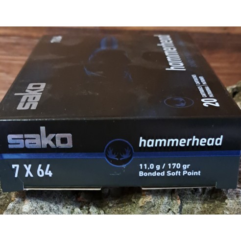 BALLES SAKO 7/64 HAMMERHEAD 170 GRS