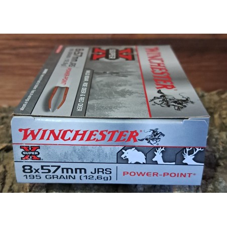 BALLES 8*57 JRS WINCHESTER POWER POINT 195 GRS
