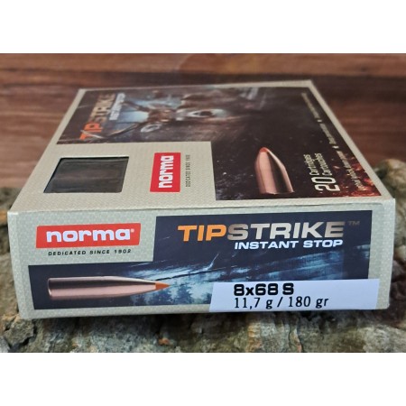 BALLES NORMA 8*68S TIPSTRIKE 180GRS