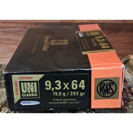 BALLES RWS UNI CLASSIC 9.3X64 293GR 19G
