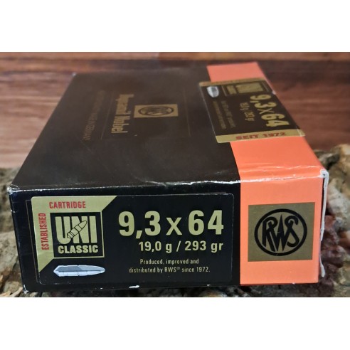 BALLES RWS UNI CLASSIC 9.3X64 293GR 19G