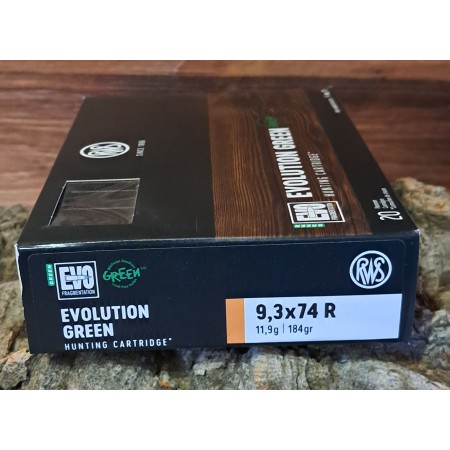BALLES RWS 9.3X74 R EVO GREEN 11.9G / 184GR