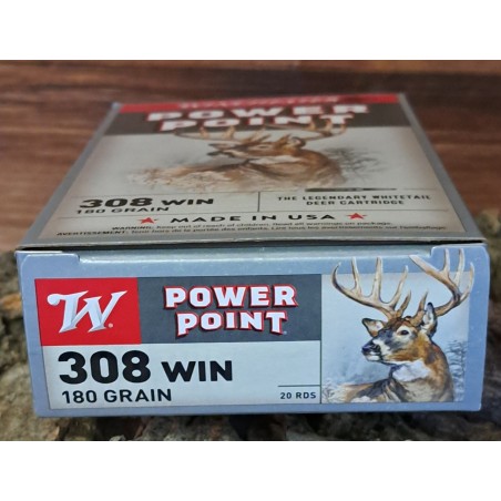 Balles 308 win Power Point WINCHESTER 180 GRS