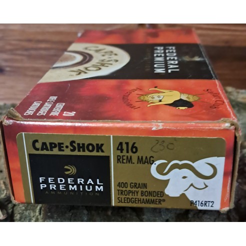 BALLES 416 REM CAPE SHOK FEDERAL / 400 GRAINS