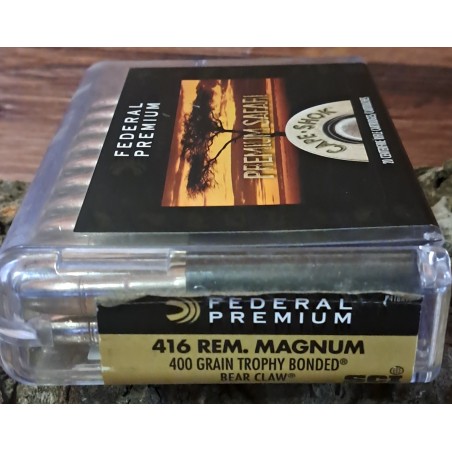 BALLES 416 REM FEDERAL / 400 GRAINS TROPHY