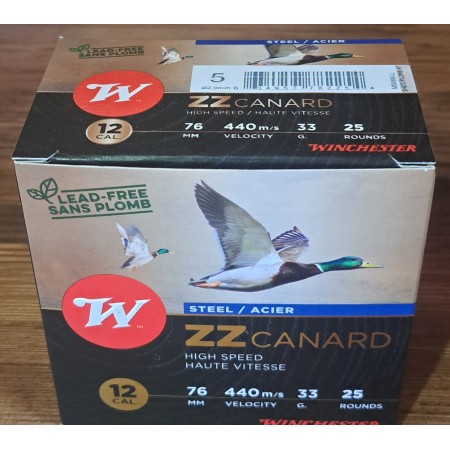 CARTOUCHES WINCHESTER ZZ CANARD 33 GRS PLOMBS 5