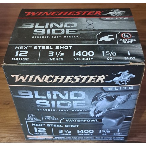 CARTOUCHES WINCHESTER BLIND SIDE CALIBRE 12-89...