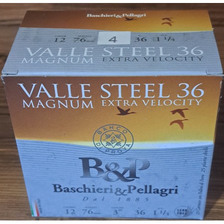 CARTOUCHES BP VALLE STEEL 36 MAGNUM EN 4