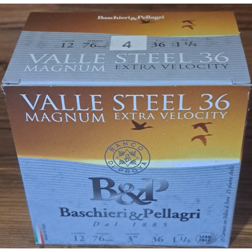 CARTOUCHES BP VALLE STEEL 36 MAGNUM EN 4