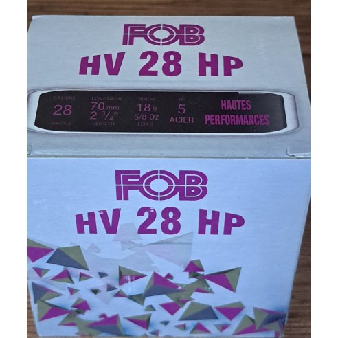CARTOUCHES FOB HV 28 HP EN 5
