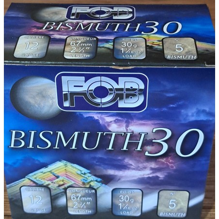 CARTOUCHES FOB BISMUTH 30 EN 5