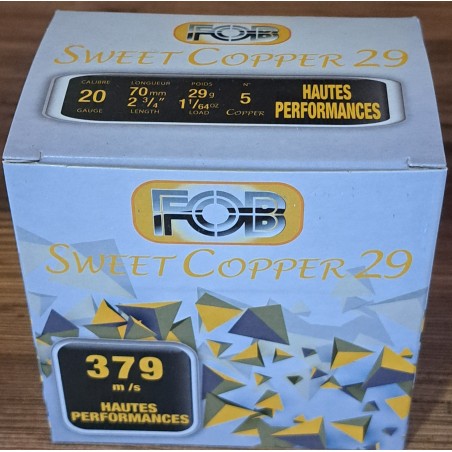 CARTOUCHE FOB SWEET COPPER CAL 20 EN 5 29grs