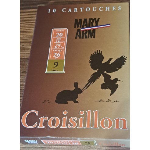 CARTOUCHES MARY ARM CROISILLON N°9 CAL 20