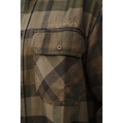 Chemise Harkila Asmund green