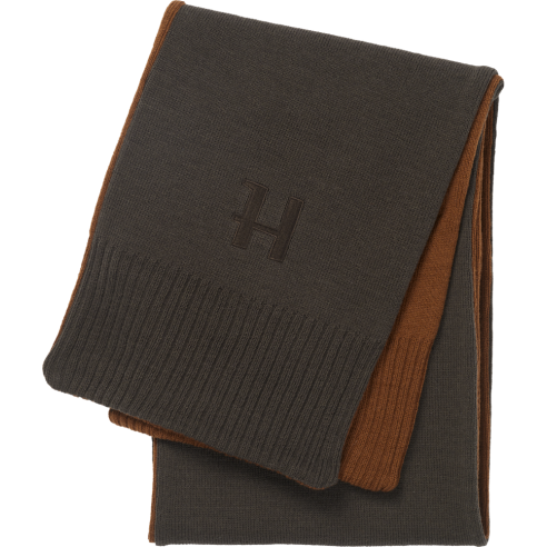 Echarpe Harkila Scarf verte / marron