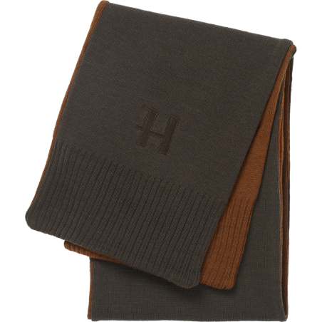 Echarpe Harkila Scarf verte / marron