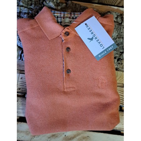 Pull col boutons Lovergreen Orange