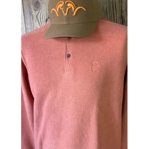 Pull col boutons Lovergreen Orange