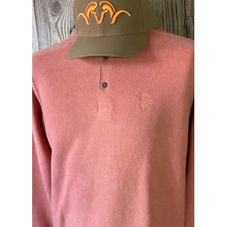 Pull col boutons Lovergreen Orange