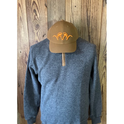 Sweat Zip marron moucheté Lovergreen