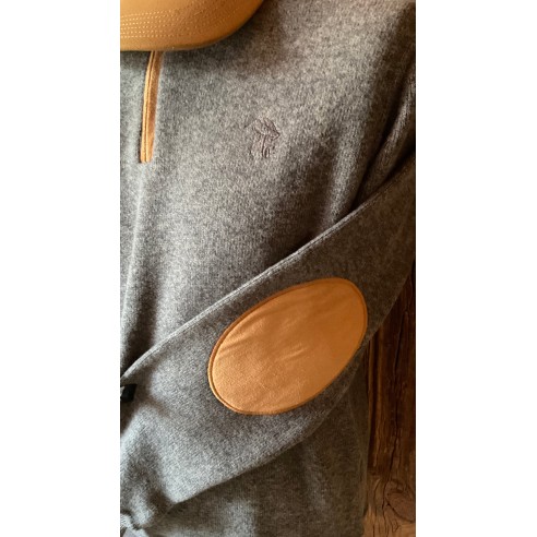 Sweat Zip marron moucheté Lovergreen